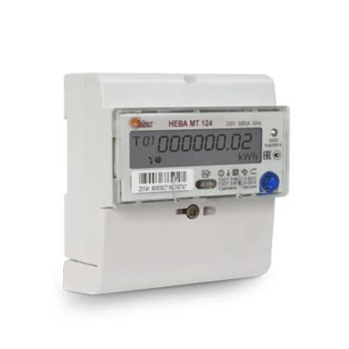 Счетчик "НЕВА" МТ 124 AR2S E4PC 5(60) однофазный, многотарифный